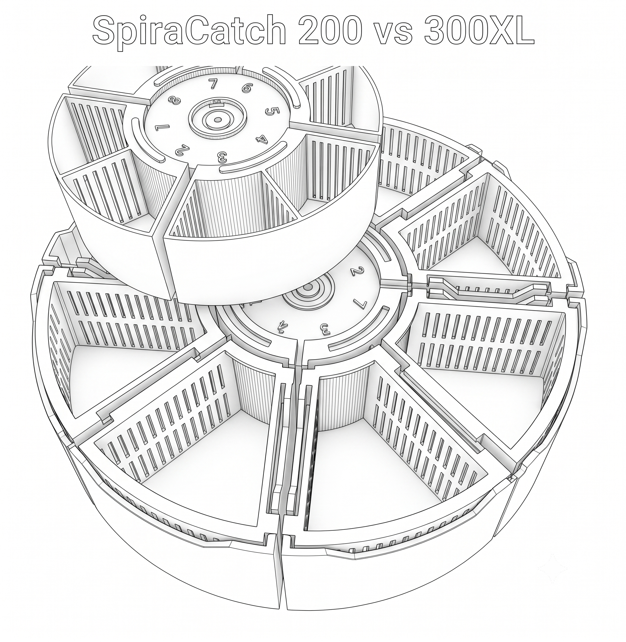 SpiraCatch 200 vs 300XL
